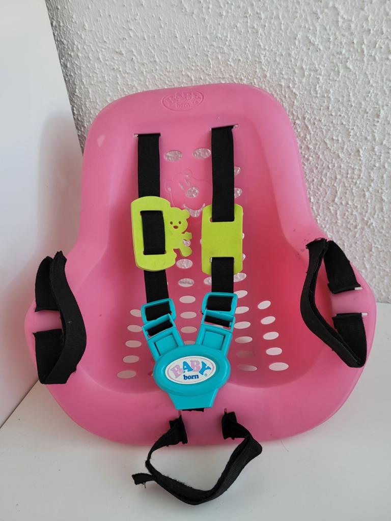 Baby Born Fietsstoeltje voor de pop op de fiets Babyborn, Ophalen of Verzenden, Zo goed als nieuw, Babypop