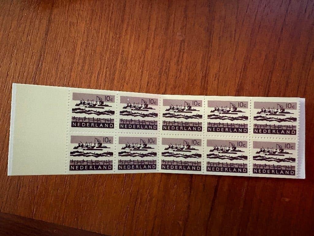Postzegelboekje 1966 Deltawerken 10 x 10 Cent, Postzegels en Munten, Ophalen of Verzenden, Na 1940, Postfris