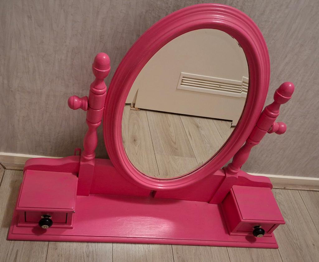 Mooie kapspiegel met 2 lades, Huis en Inrichting, Woonaccessoires | Spiegels, Ophalen, Zo goed als nieuw, 75 tot 100 cm, Minder dan 100 cm