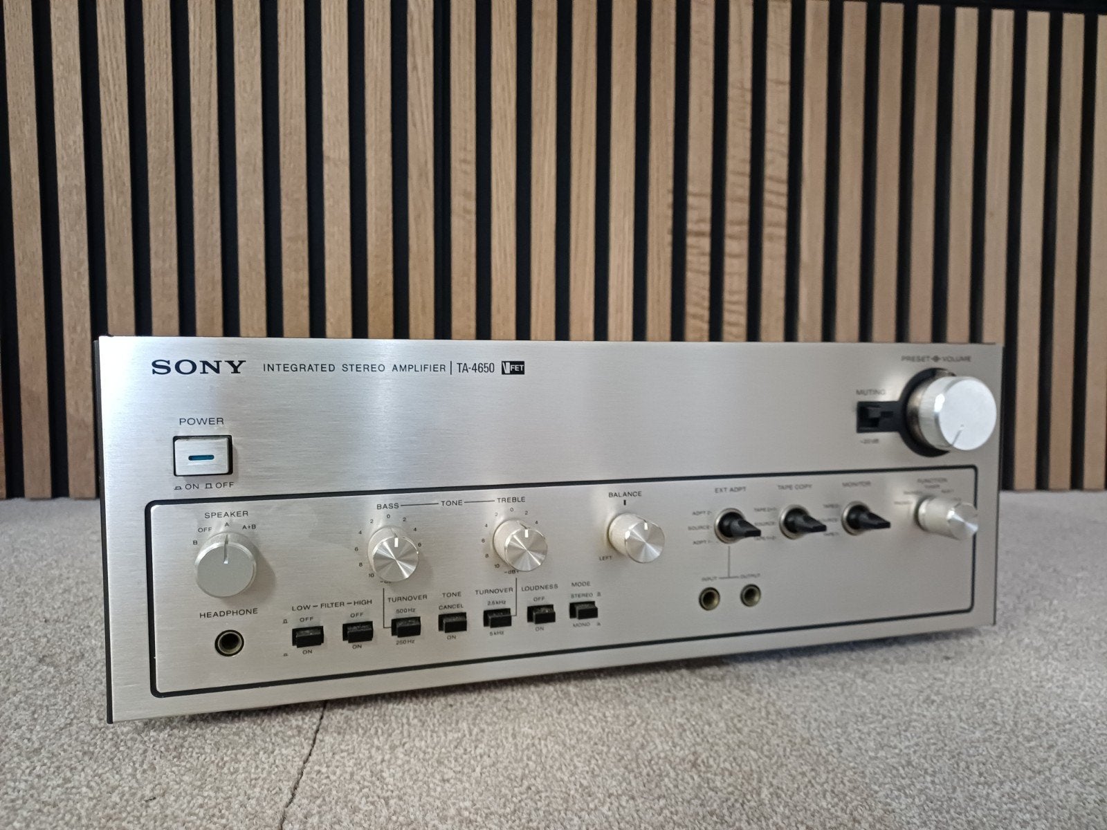 Sony TA-4650 VFET Geïntegreerde Stereo Versterker V-FET, Ophalen of Verzenden, Gebruikt, Sony