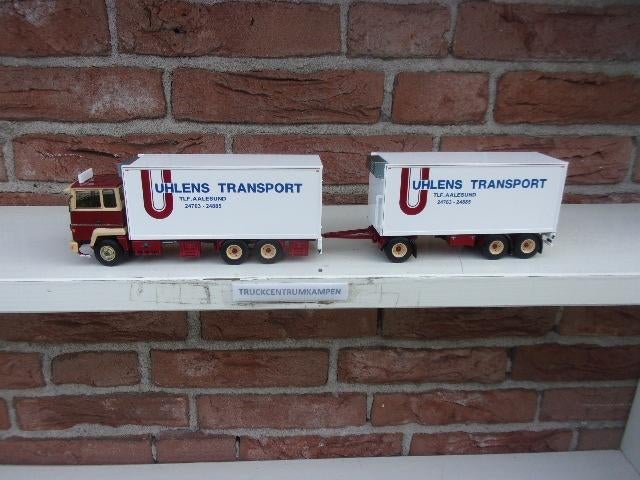Tekno  Ford  Motorwagen  met  aanhanger  van  Uhlens., Hobby en Vrije tijd, Modelauto's | 1:50, Ophalen of Verzenden, Nieuw, Bus of Vrachtwagen