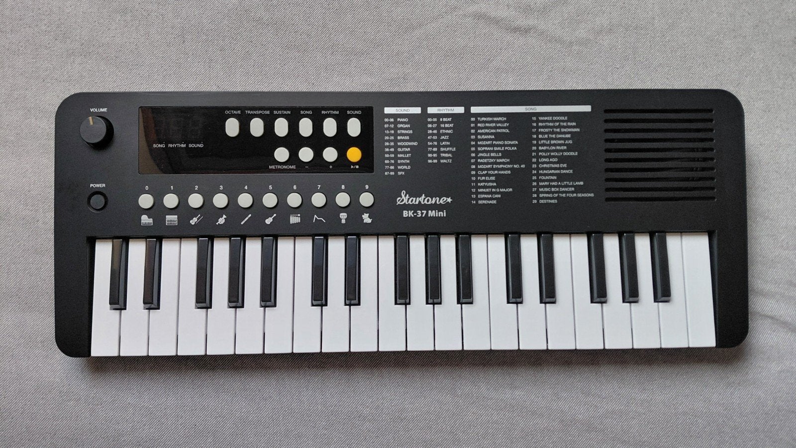 Startone BK-37 Mini Keyboard zwart