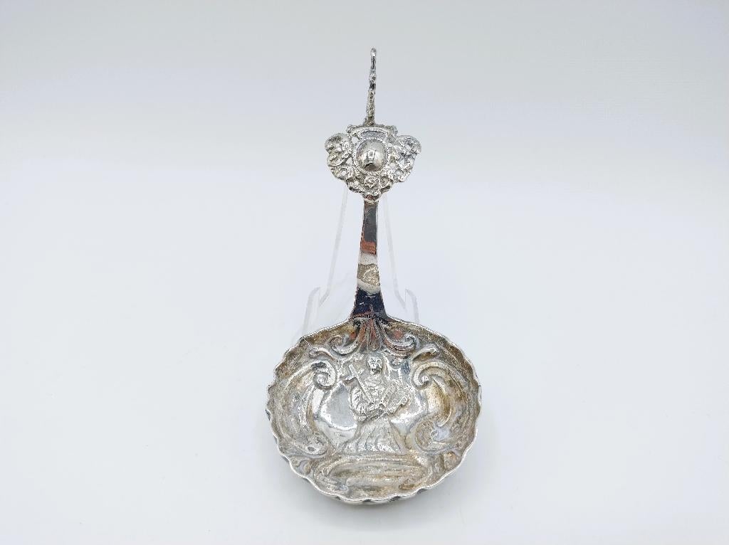 Zilveren roomlepel, Friesland, 18e eeuws, Verzenden, Zilver