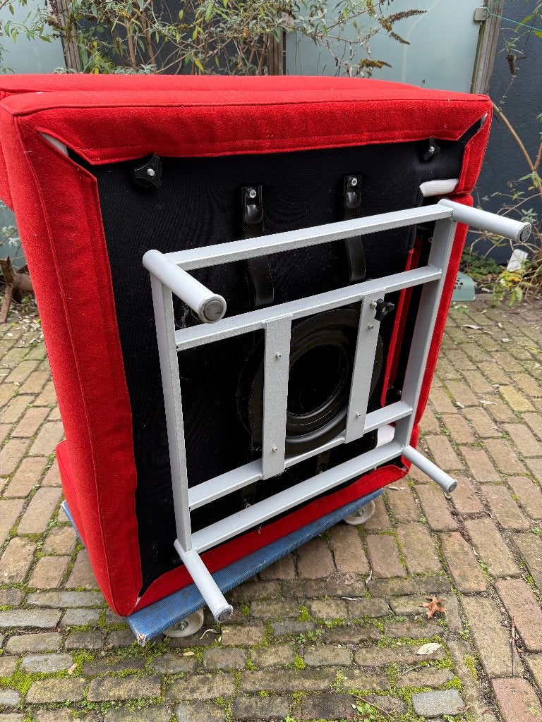 2x Cassina Reef Fauteuils Ferrari rood, Ophalen, Overige materialen, Zo goed als nieuw, 75 tot 100 cm