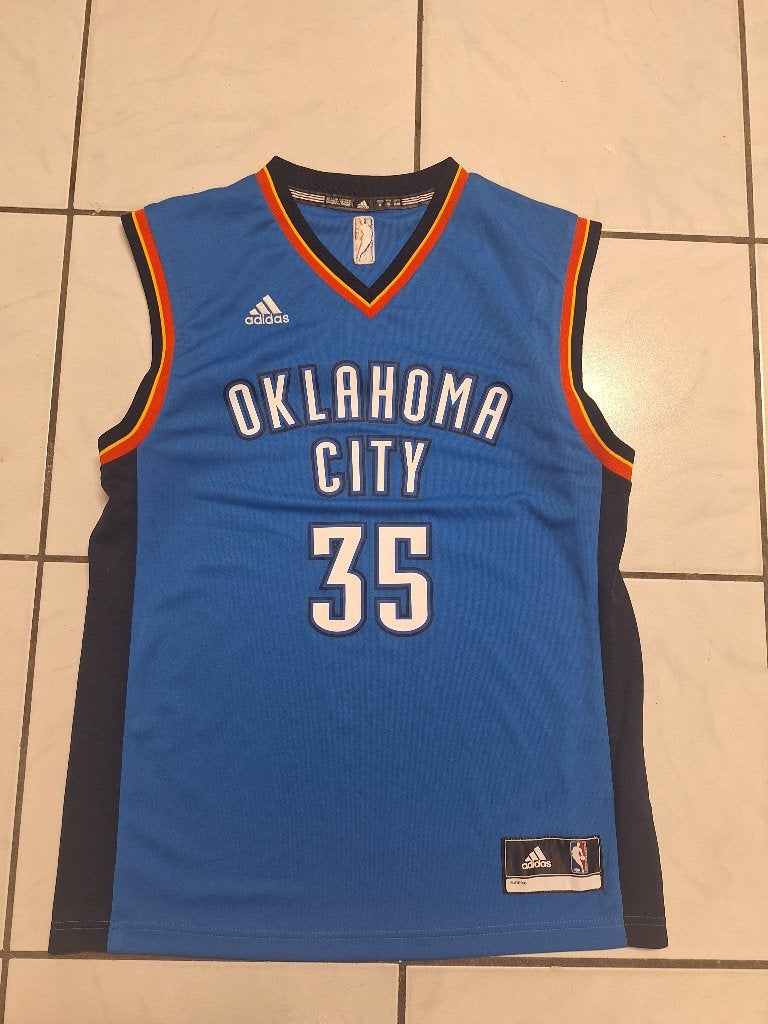 NBA jersey Oklahoma City Thunder Kevin Durant 35 Adidas, Sport en Fitness, Basketbal, Ophalen of Verzenden, Zo goed als nieuw