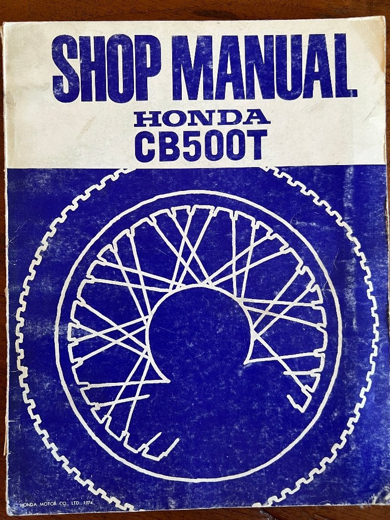 Honda CB500T Shop Manual 1974, Ophalen of Verzenden, Honda