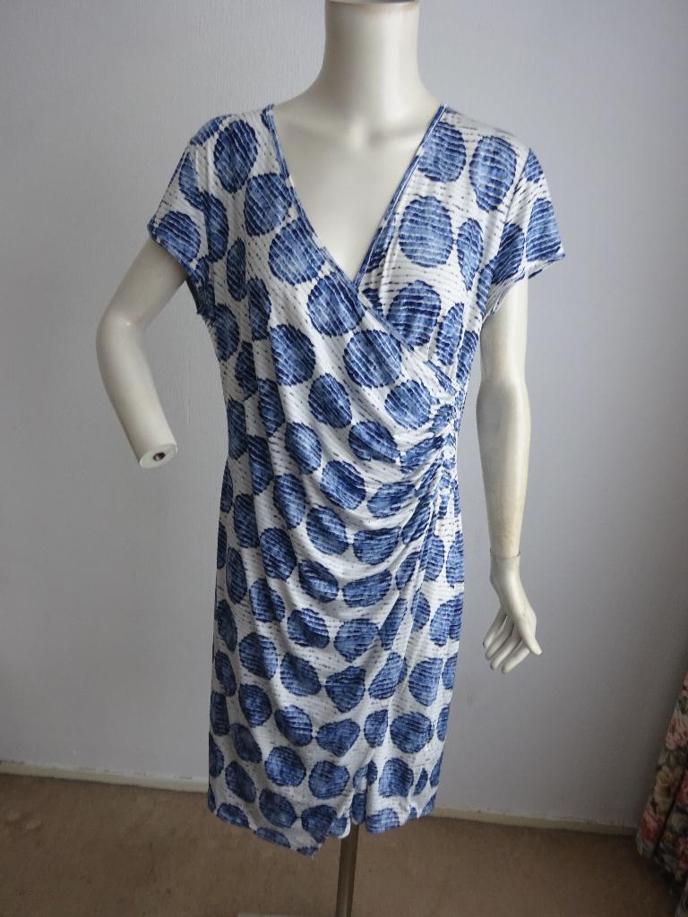 Cassis jurk mt 42, Overige kleuren, Maat 42/44 (L), Zo goed als nieuw, Onder de knie
