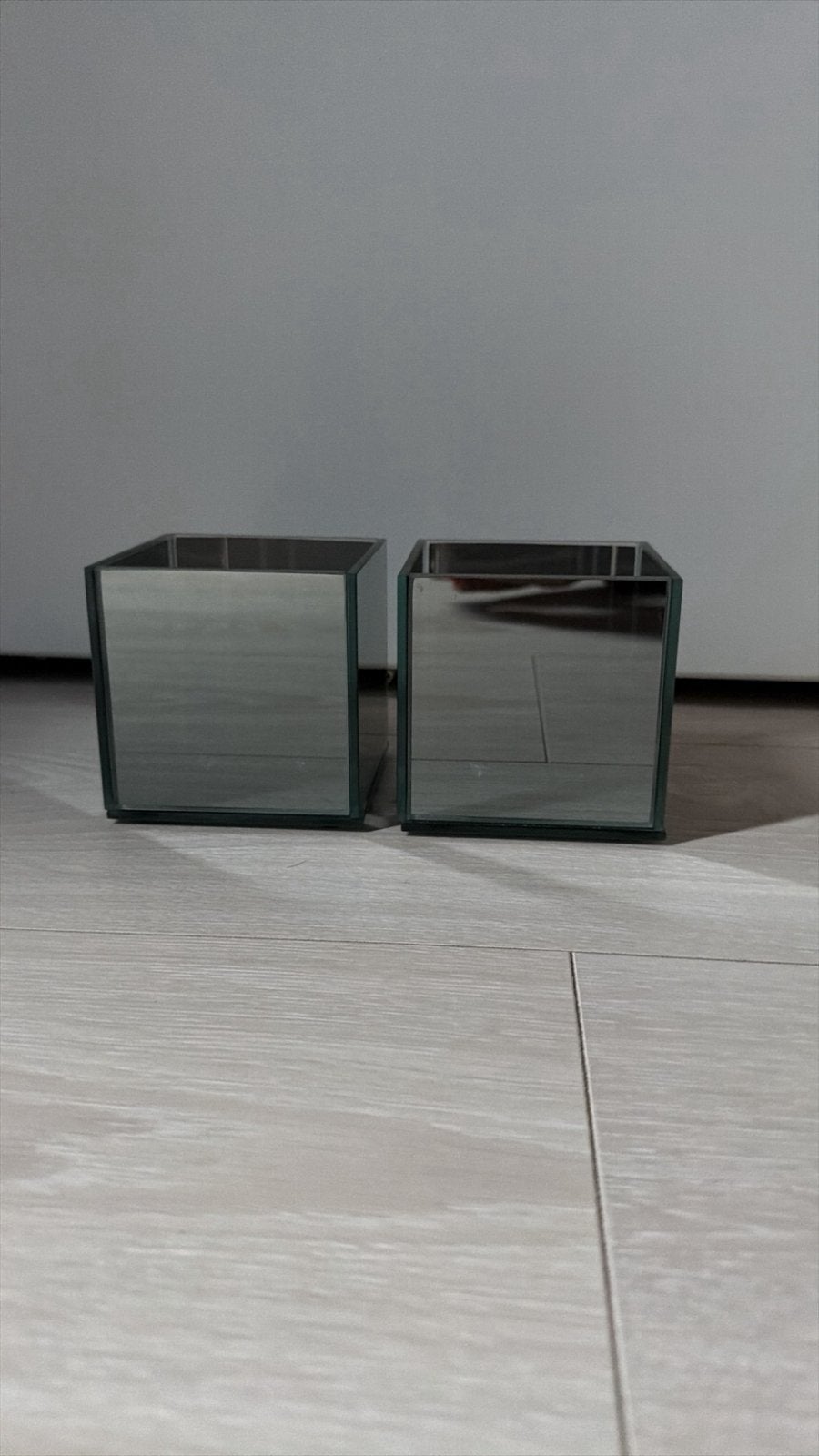 Eric Kuster waxinelichthouders met infinity effect (2 stuks), Huis en Inrichting, Ophalen of Verzenden, Zo goed als nieuw, Modern