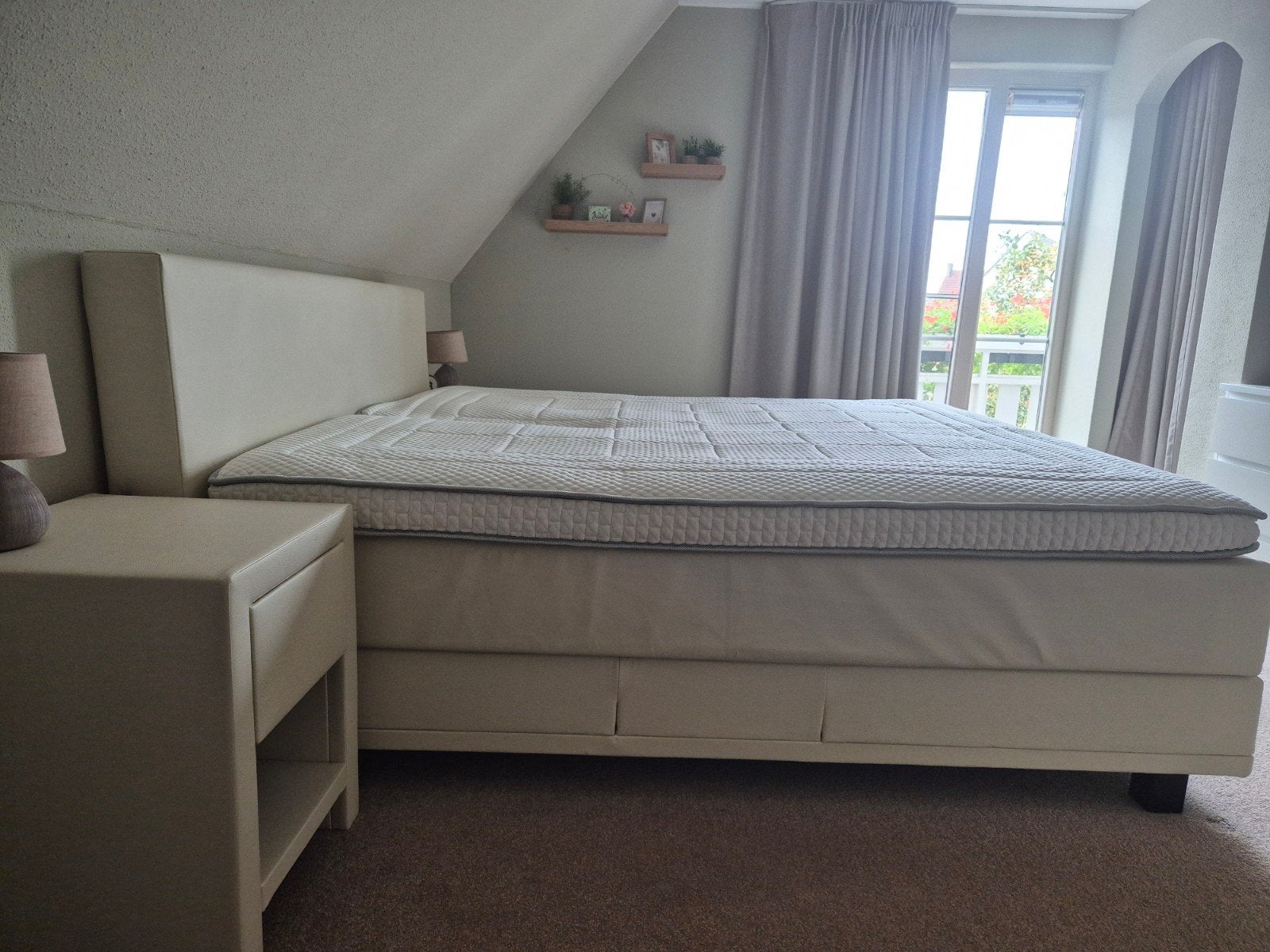 Swiss Sense Boxspring 180x200cm - Elektrisch Verstelbaar, Ophalen, Overige materialen, Tweepersoons, 180 cm
