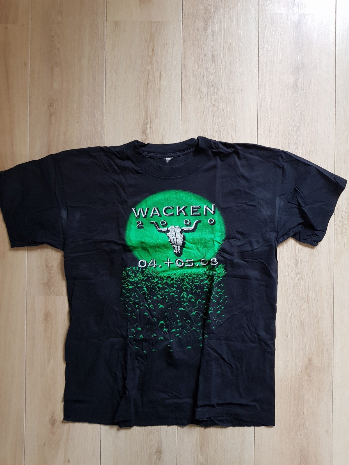 Wacken shirt vintage festival W.O.A. rock hardrock metal, Ophalen of Verzenden, Nieuw, Maat 52/54 (L), Zwart