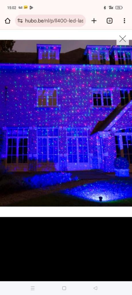Laser LED Licht Dream LL 400 - Sfeervolle Verlichting, Ophalen, Zo goed als nieuw, Feestelijk, Sfeervol, Modern
