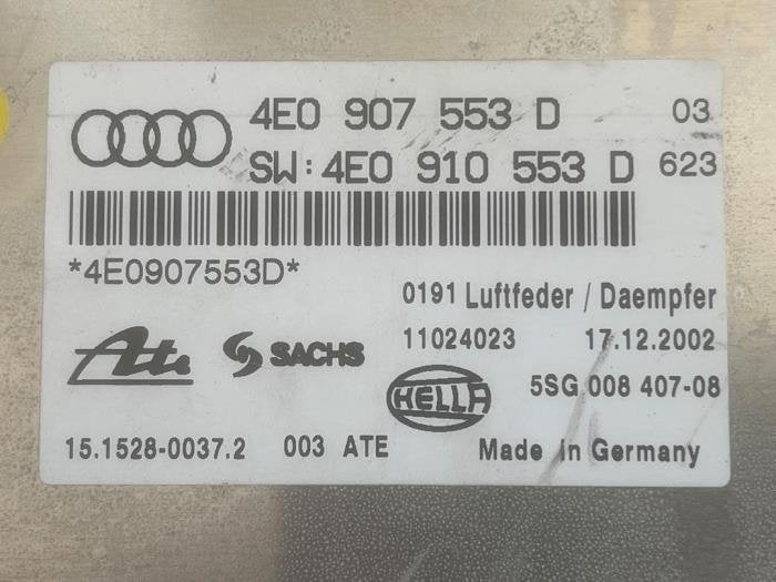 Luchtvering module van een Audi A8, Gebruikt, -, Verzenden, -