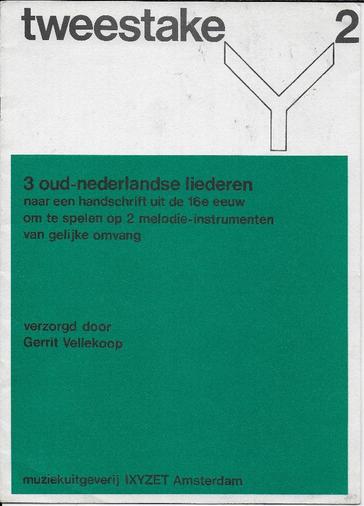 Bo227 bladmuziek 3 oud nederlandse liederen ick seg adieu, Zang, Gebruikt, Verzenden, Klassiek