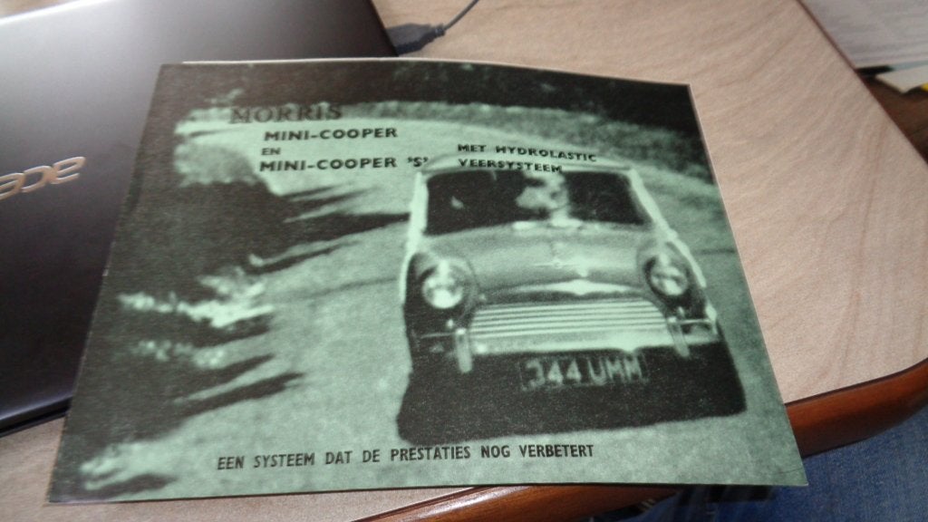 ZELDZAME Folder  MORRIS  MINI-COOPER , MINI-COOPER S , 1967, Verzenden, Nieuw, Overige merken