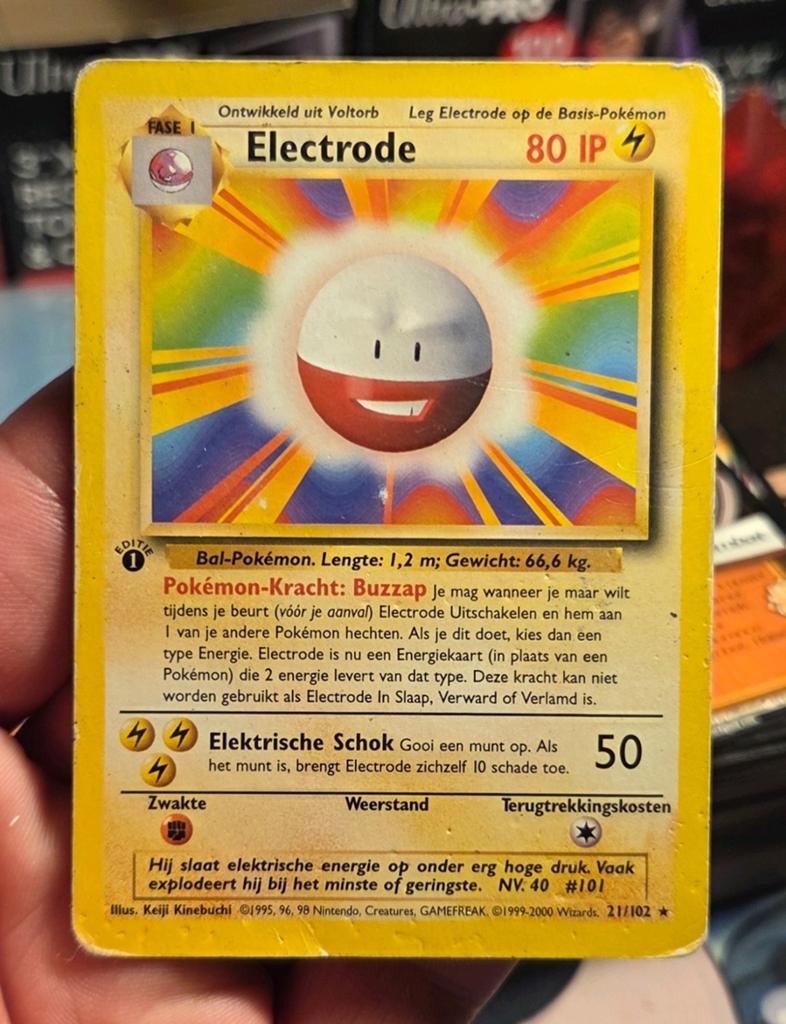 Electrode 21/102 Base 1st Edition Rare NL - PO, Ophalen of Verzenden, Zo goed als nieuw