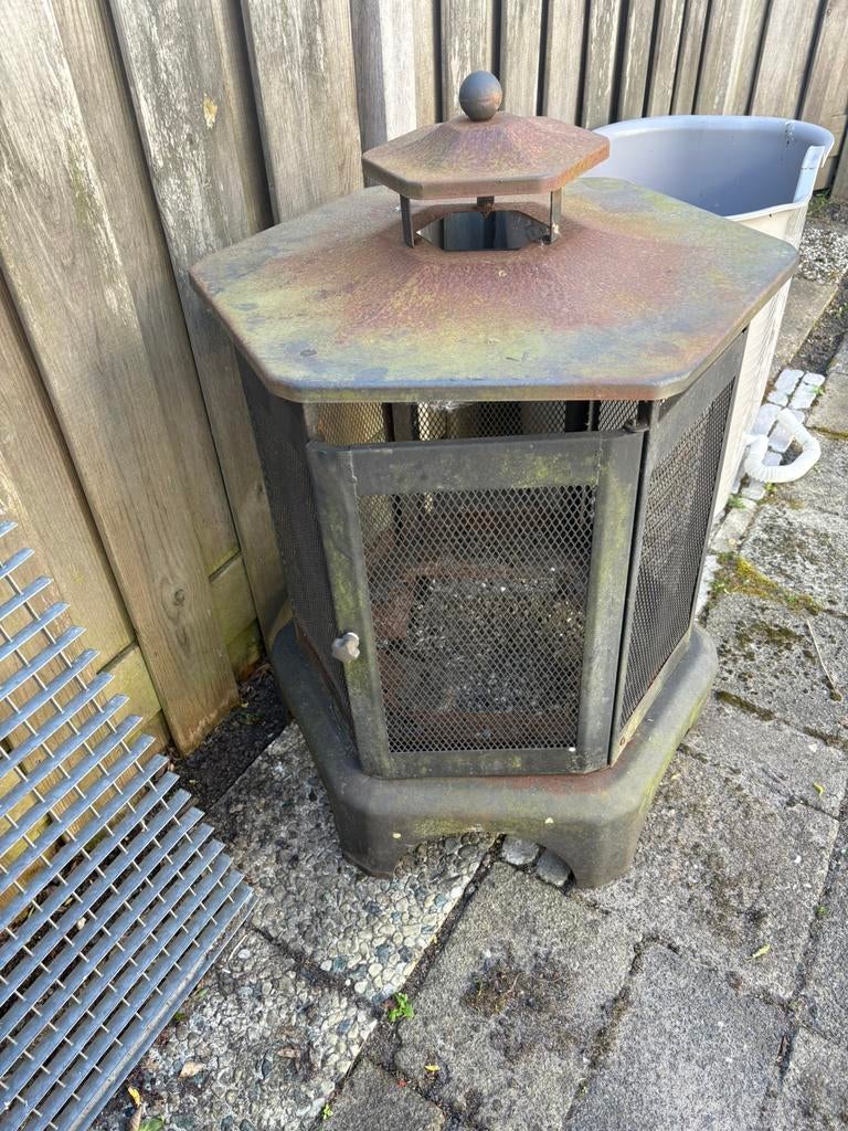 Buiten tuinhaard, Ophalen, Gebruikt