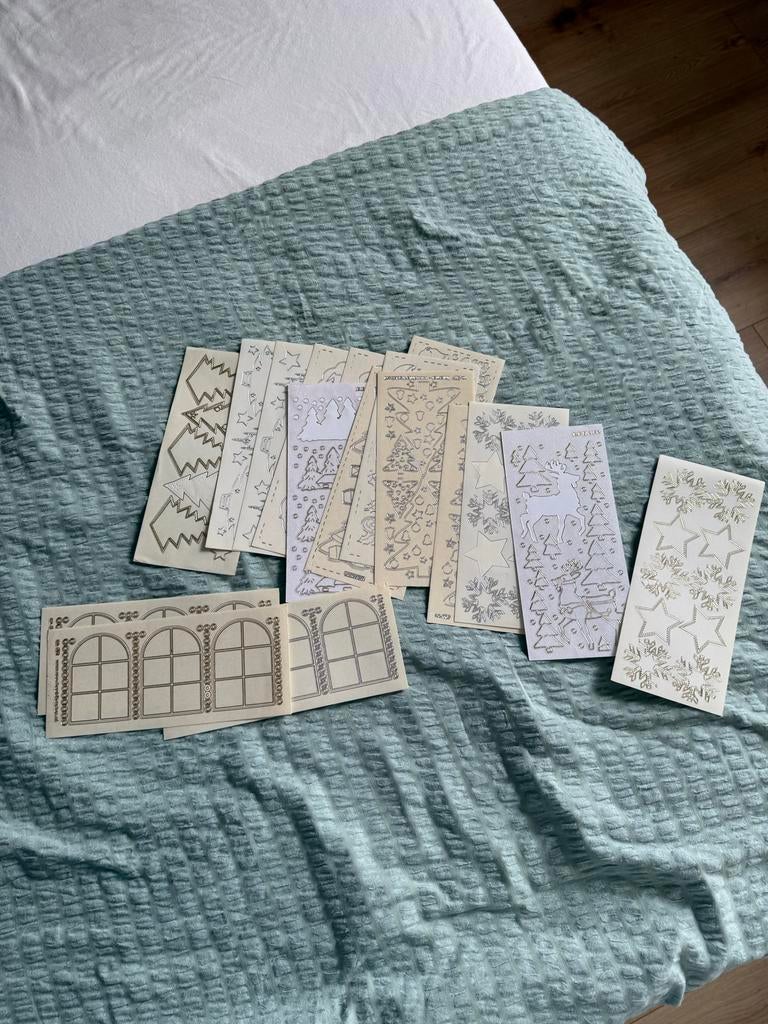 Kerst kaarten maken - DIY pakket, Hobby en Vrije tijd, Kaarten | Zelf maken, Ophalen of Verzenden, Nieuw, Kerst, Overige typen
