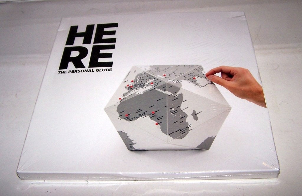 Here the personal Globe. 3D globe om reizen bij te houden., Ophalen of Verzenden, Interactief, Nieuw