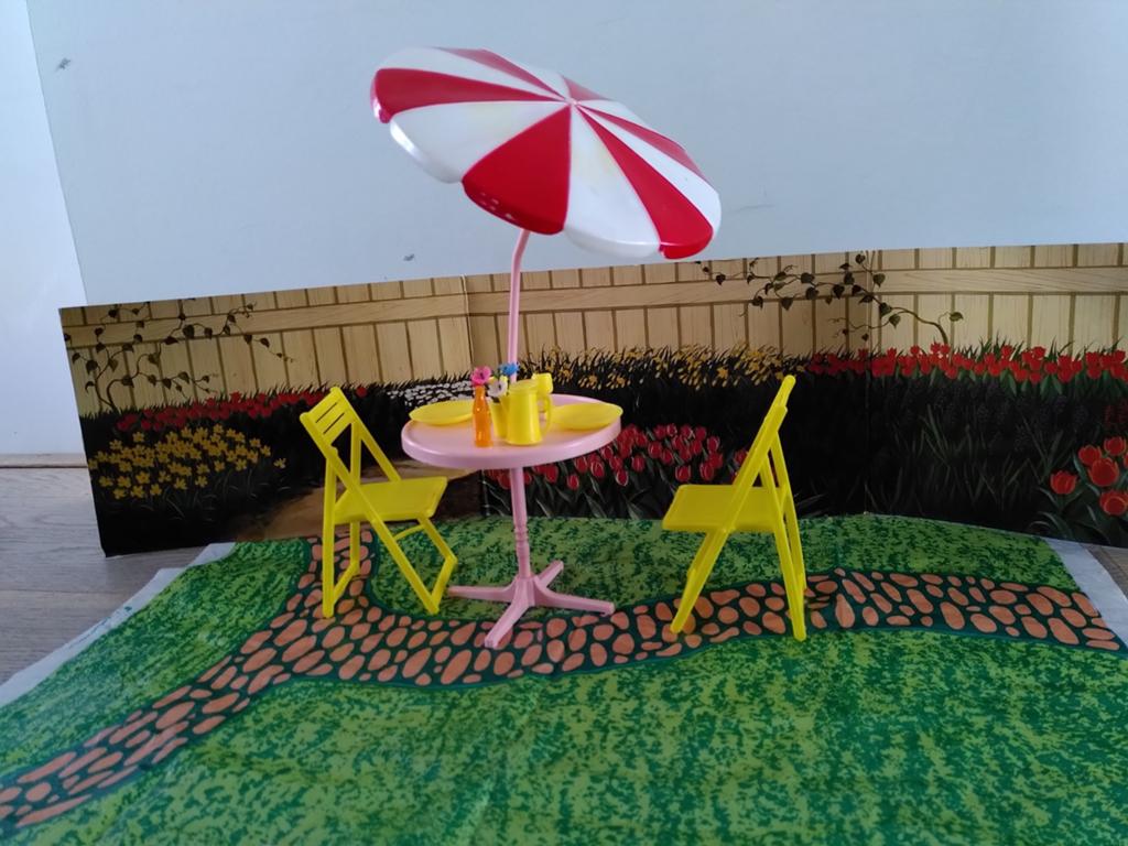 Barbie tuinset vintage (jaren '80), Ophalen of Verzenden, Gebruikt, Accessoires