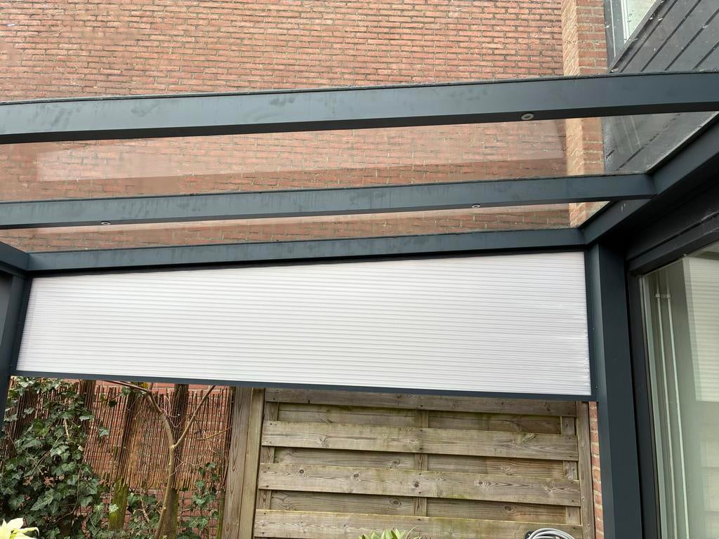 Zijspie voor aluminium overkapping van 350 cm, Tuin en Terras, Overkappingen, Ophalen, Zo goed als nieuw, Veranda