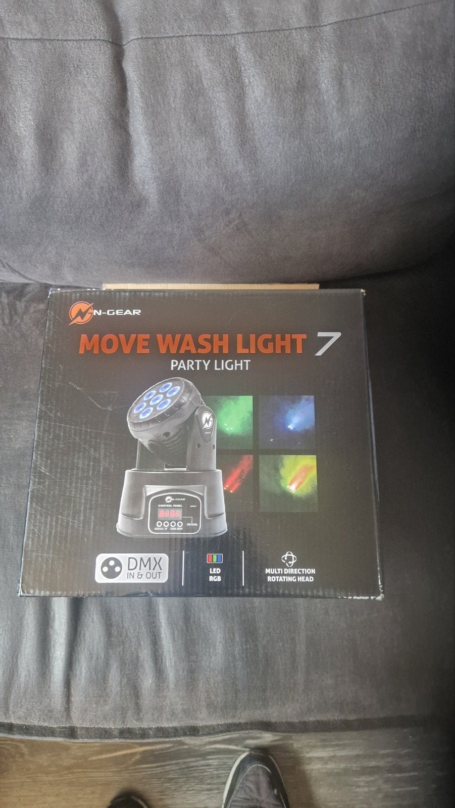 N-GEAR MOVE WASH LIGHT 7 Party Licht DMX LED RGB, Ophalen, Nieuw, Licht, Geluidgestuurd