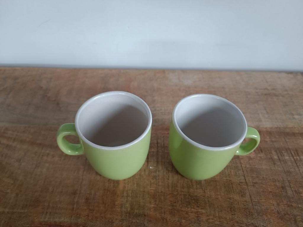 Retro stijl, koffiekopjes, set van 2, Ophalen of Verzenden, Huis en Inrichting