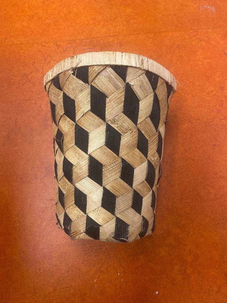 Mandje, Handgemaakt, Mand, Rond, Ophalen of Verzenden