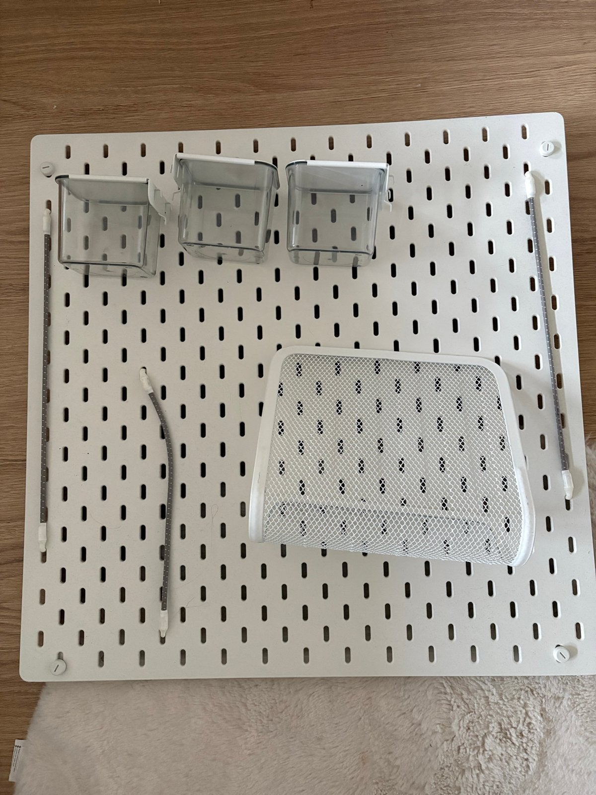 IKEA Skadis pegboard met accessoires, Ophalen, Gebruikt
