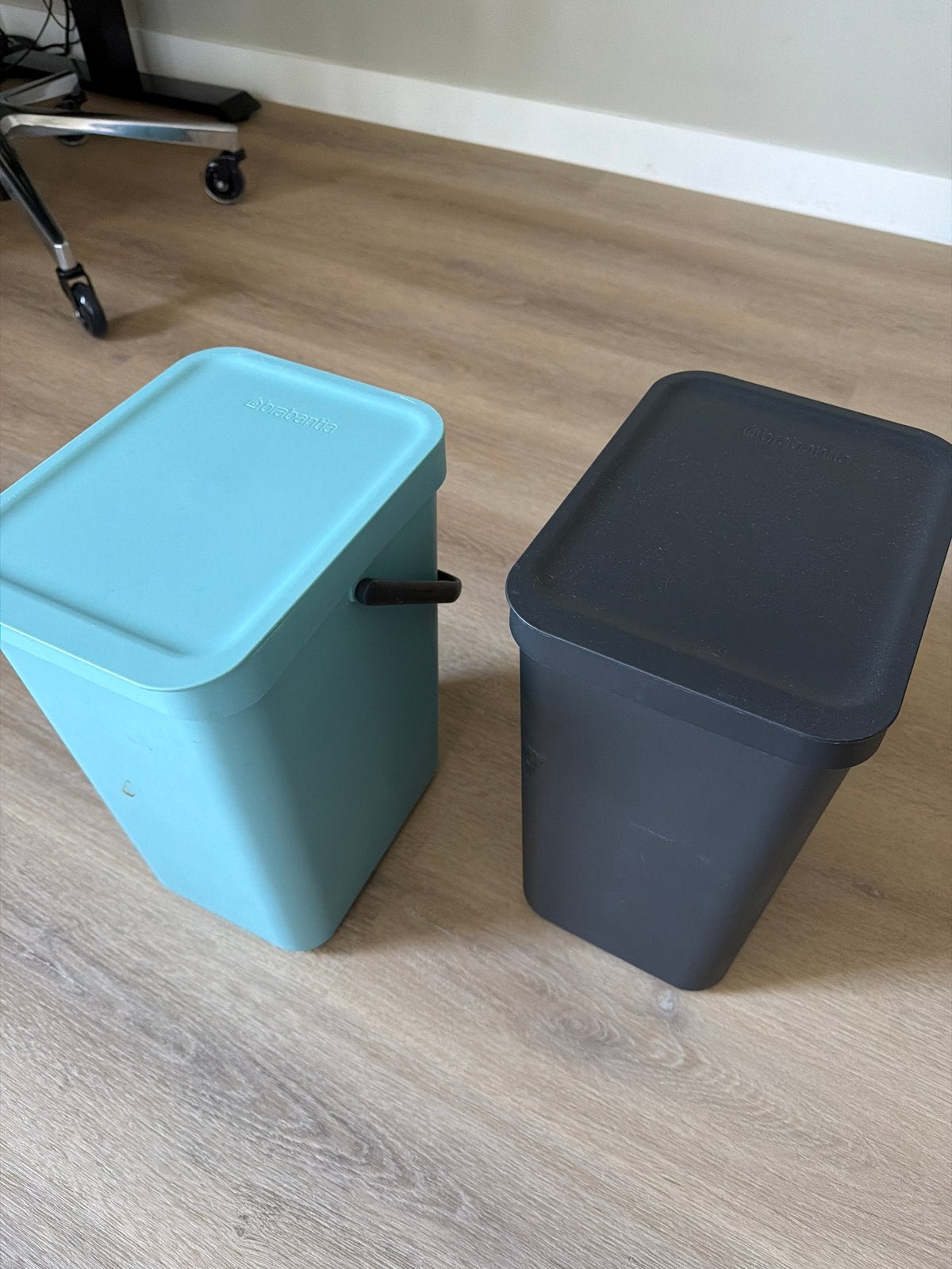 Brabantia Sort & Go afvalemmers (2x 12L), Ophalen, Kunststof, Zo goed als nieuw, 5 – 50