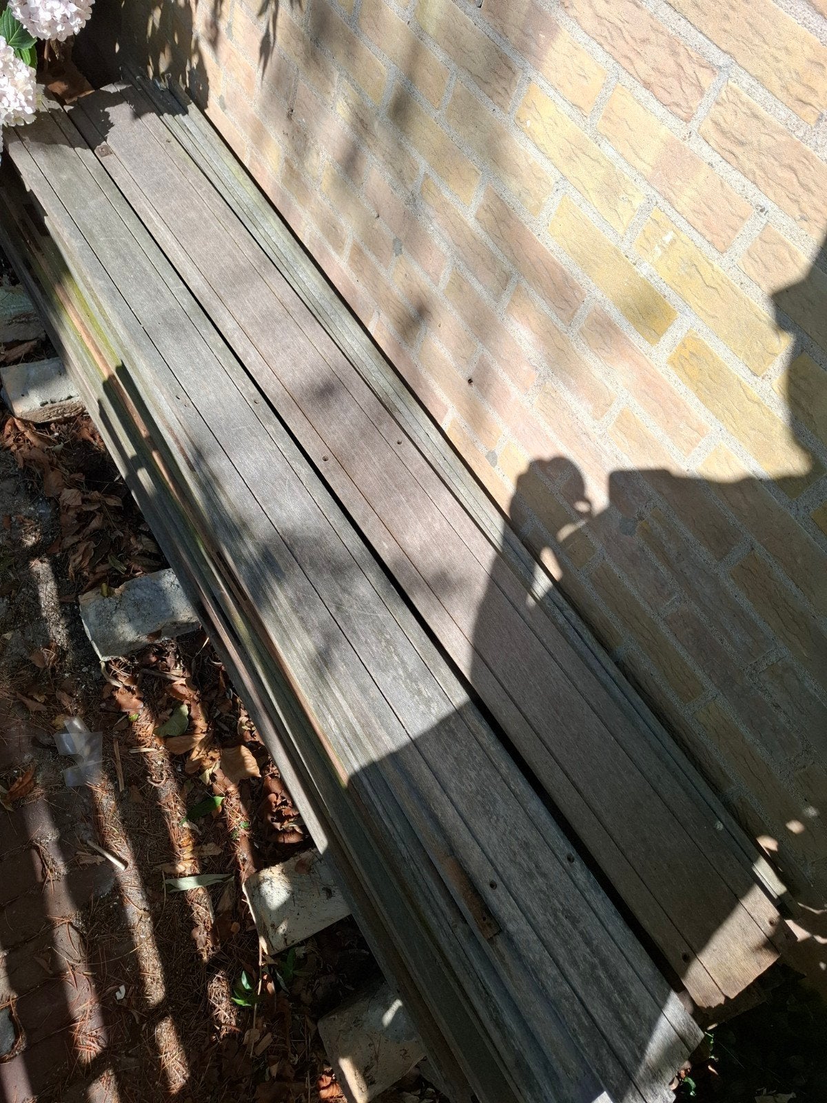 15 hardhouten planken 180x13,5x1,3 cm, Ophalen, Gebruikt, Minder dan 25 mm, Plank
