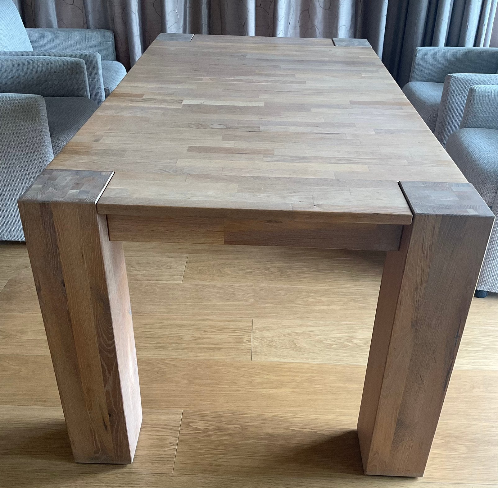 Uitschuifbare eettafel/vergadertafel. Home24, Ophalen, Gebruikt, 200 cm of meer, 50 tot 100 cm