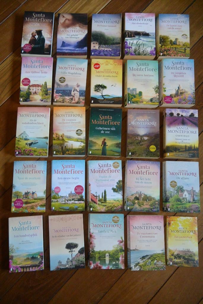 25x Santa Montefiore Op één na de complete serie, Boeken, Ophalen of Verzenden, Gelezen, Santa Montefiore, Europa overig