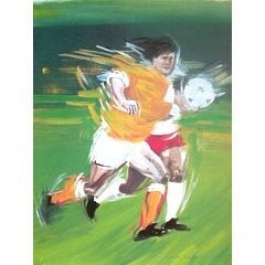 4 lithos "Voetbal " van 4 kunstenaars , samen € 50, Maat XS of kleiner, Ophalen of Verzenden, Nieuw, Shirt