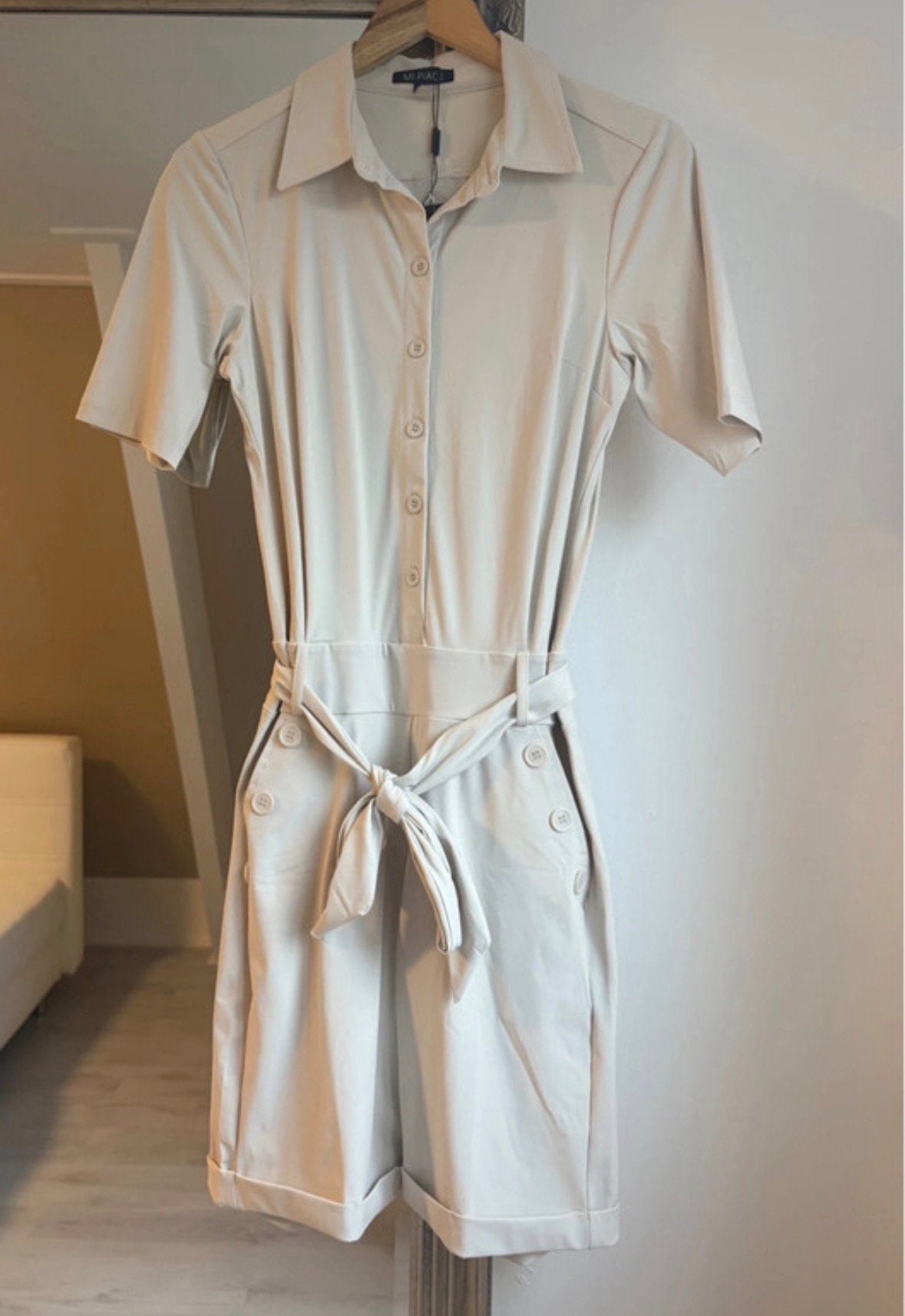 Mi Piace travelstof playsuit maat S, Kleding | Dames, Jumpsuits, Verzenden, Nieuw, Maat 36 (S), Overige kleuren