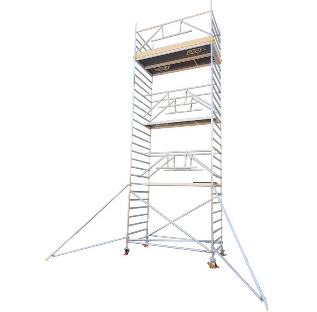 TE HUUR: rolsteiger, Doe-het-zelf en Verbouw, Steigers, Ophalen, Zo goed als nieuw, Rolsteiger of Kamersteiger, 5 meter of hoger