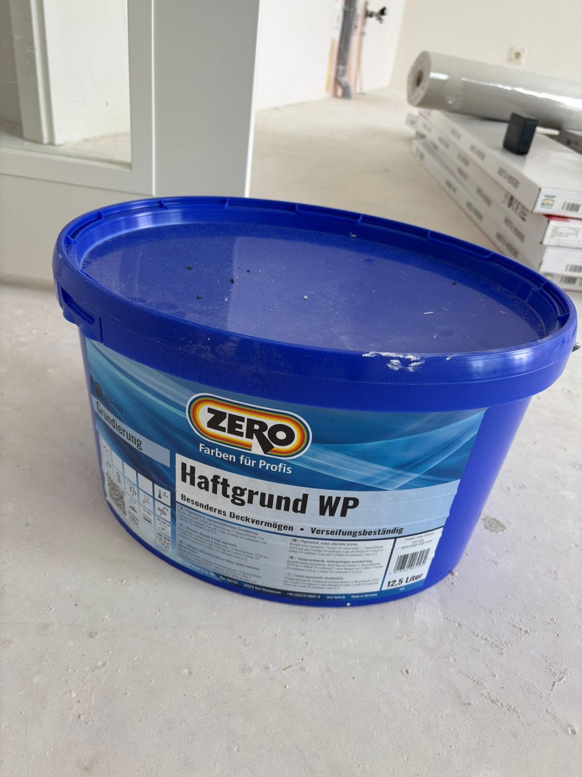 ZERO Haftgrund WP - Hechtprimer / Voorstrijk - 12,5 liter, Ophalen, Wit, Nieuw, Verf