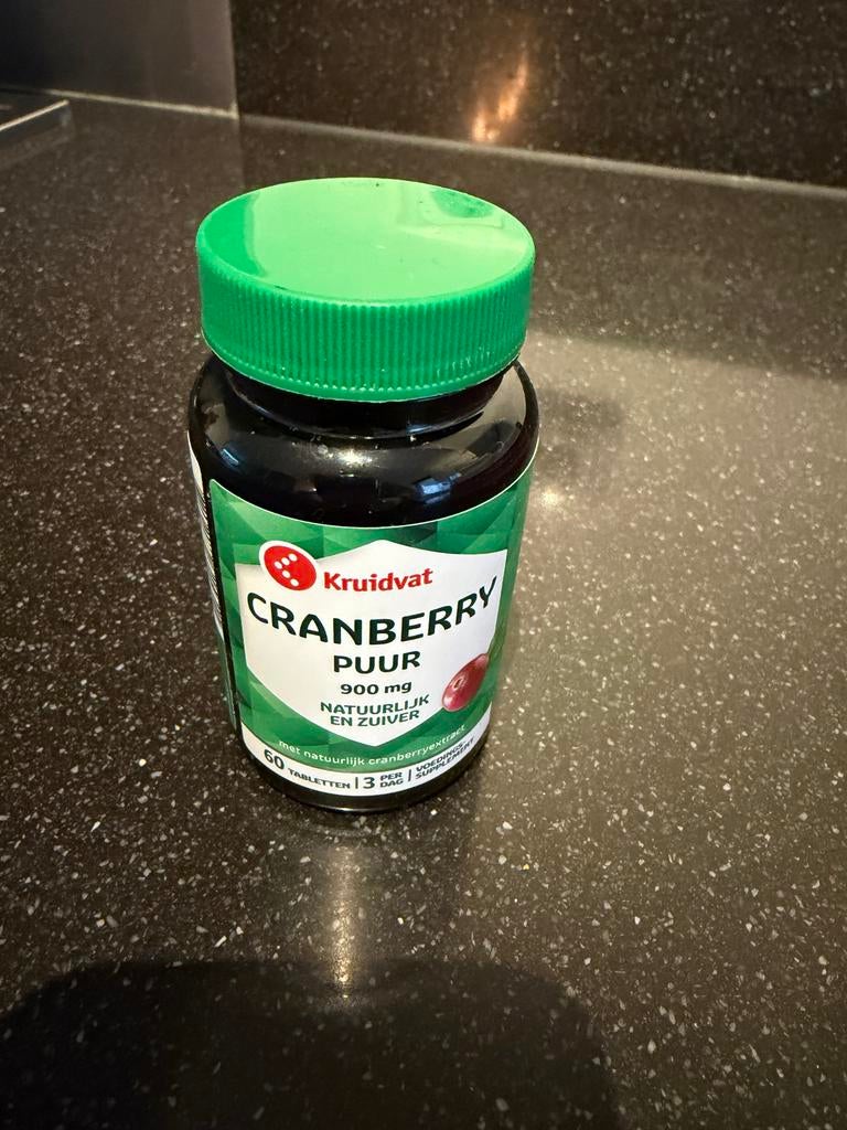 Kruidvat Cranberry Puur 900 mg tabletten, Sport en Fitness, Gezondheidsproducten en Wellness, Ophalen of Verzenden, Gebruikt, Overige typen