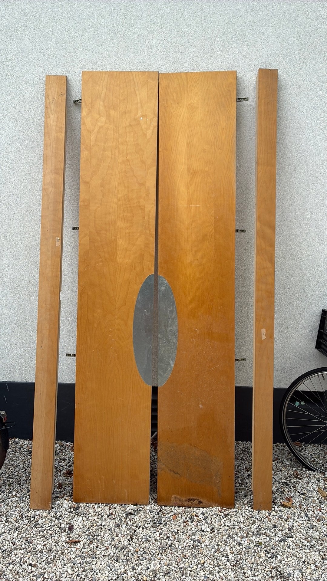 Hoge kastdeuren, kastplanken, zijpaneel, plint, Ophalen, Gebruikt