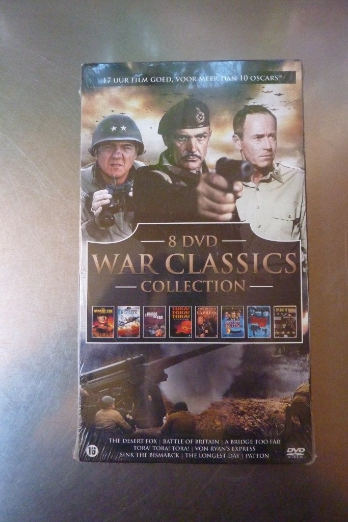 8 dvd War Classics Collection NIEUW, Vanaf 16 jaar, Ophalen of Verzenden, Nieuw in verpakking, Oorlog