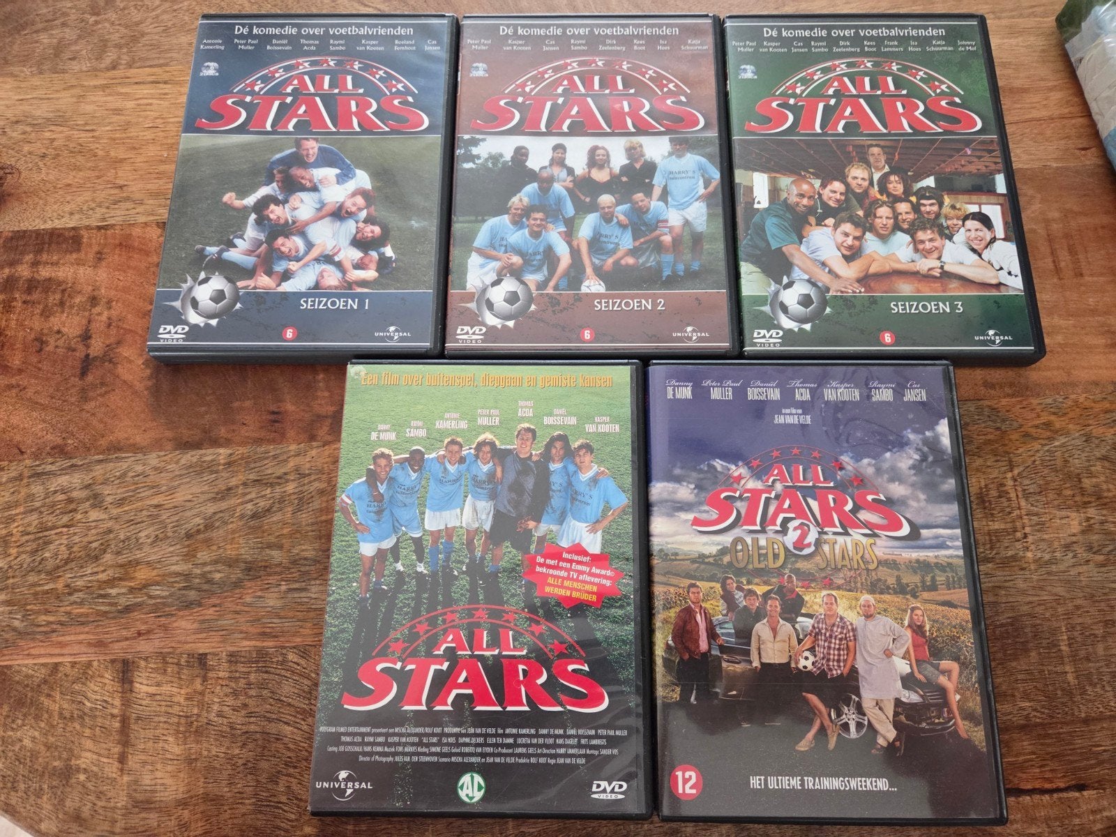 5 x ALL STARS complete serie en film reeks op DVD ZGAN, Alle leeftijden, Ophalen of Verzenden, Zo goed als nieuw, Komedie