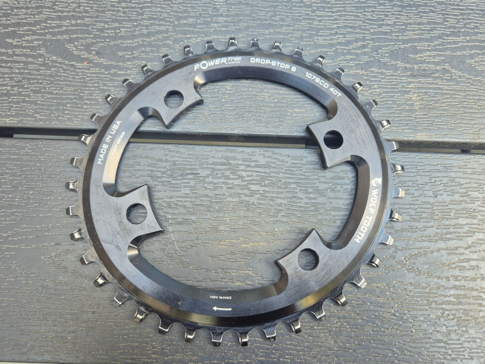 Wolftooth Tandwiel 107 BCD 40T NarrowWide, Crankstel of Pedalen, Ophalen of Verzenden, Zo goed als nieuw, Gravelbike