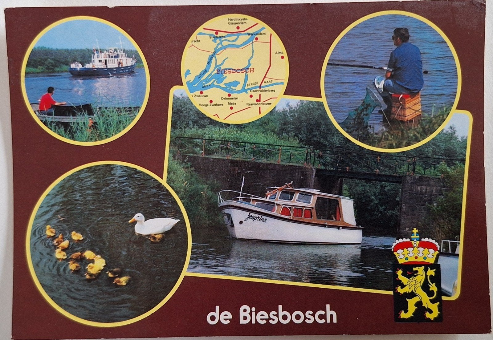 Oude Ansichtkaart Biesbosch - Gelopen, Ophalen of Verzenden, 1980 tot heden, Gelopen, Noord-Brabant