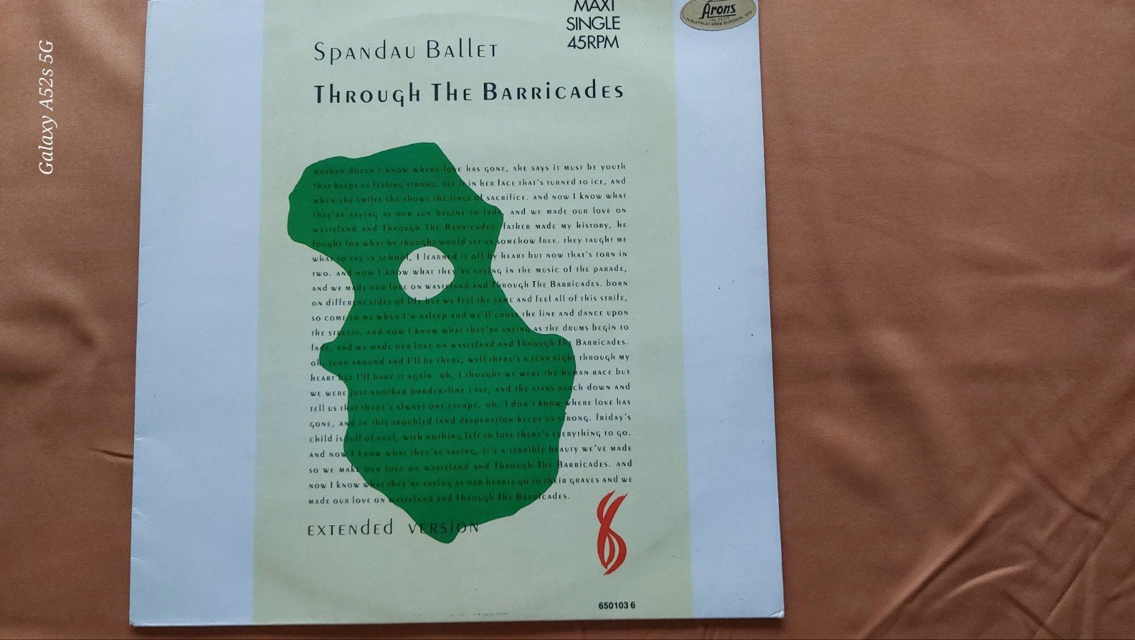 Spandau Ballet - Through The Barricades Maxi Single, Ophalen of Verzenden, Zo goed als nieuw, EP, 12 inch