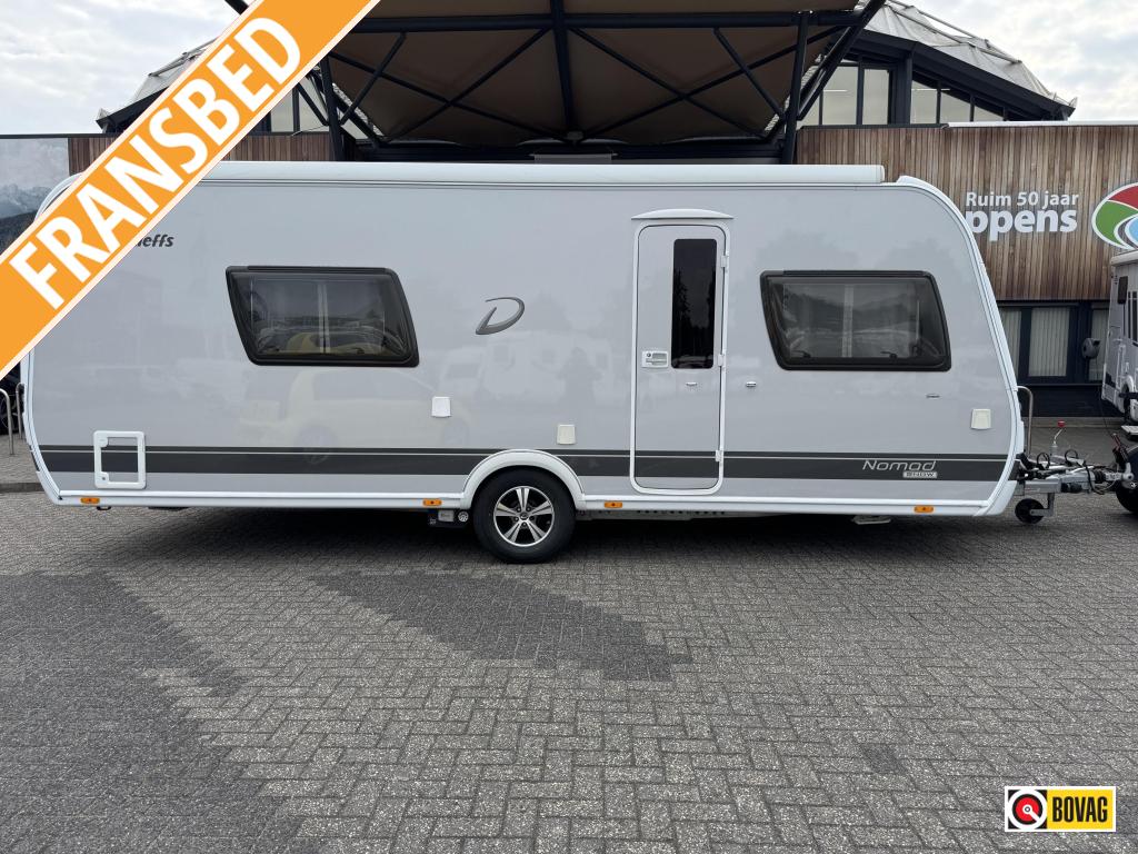 Dethleffs Nomad 560 RFT 2019 MEGA COMPLEET!!!!, Caravans en Kamperen, Caravans, Bedrijf, tot en met 4, 1500 - 2000 kg, Standaardzit