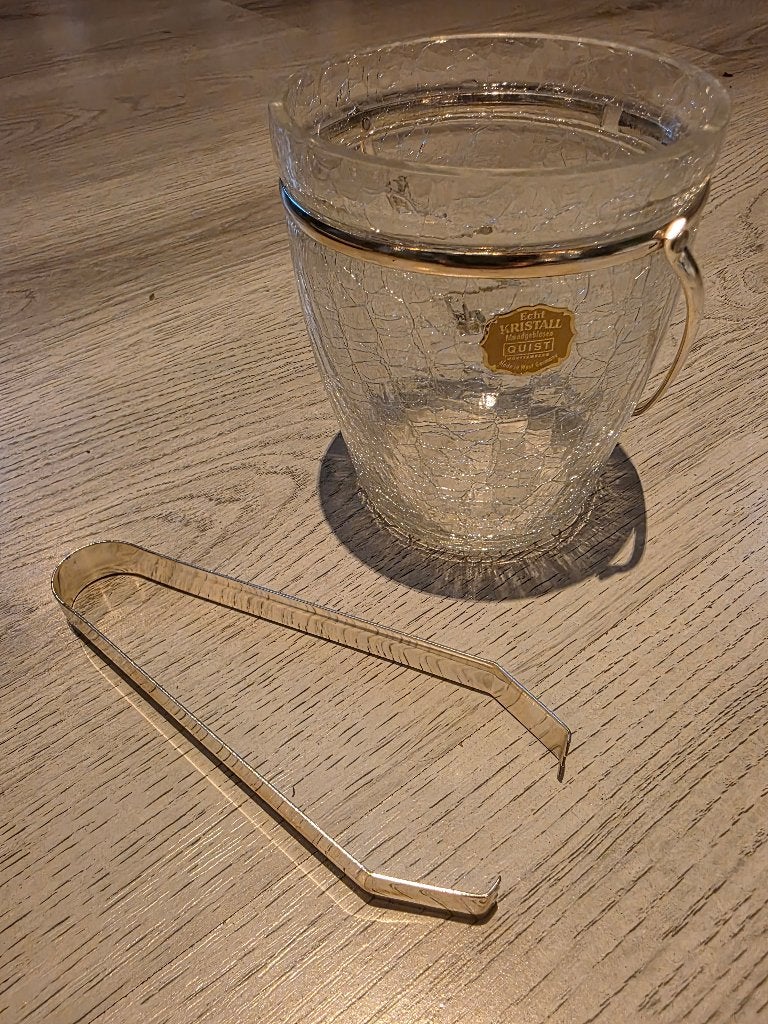 IJsemmer + ijstang, Quist Württemberg Echt Kristal, crackled, Ophalen of Verzenden