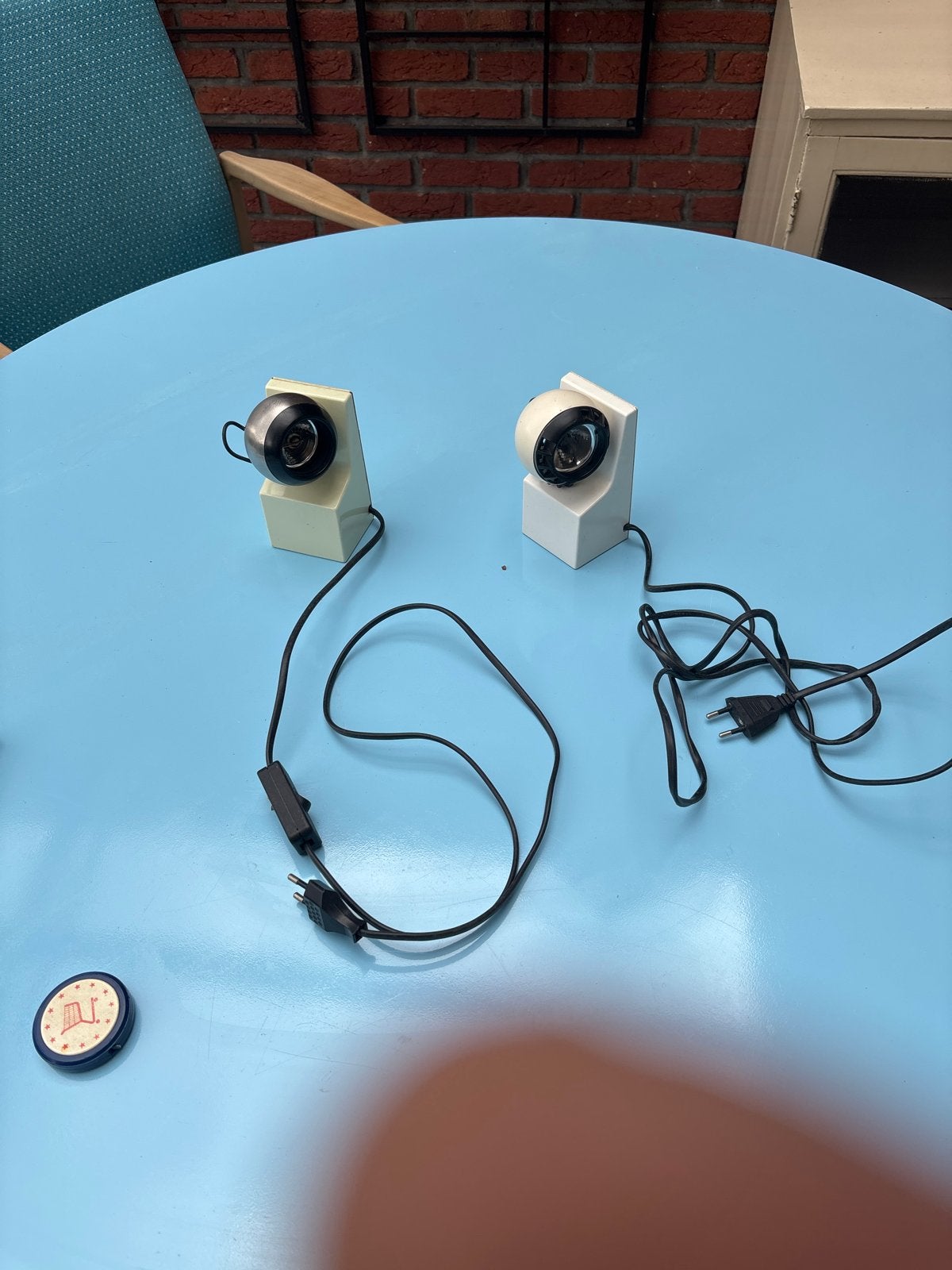 2 Osram design lampjes voor kastje of nachtkastje, Met schakelaar, Gebruikt, Overige merken, Nachtlamp