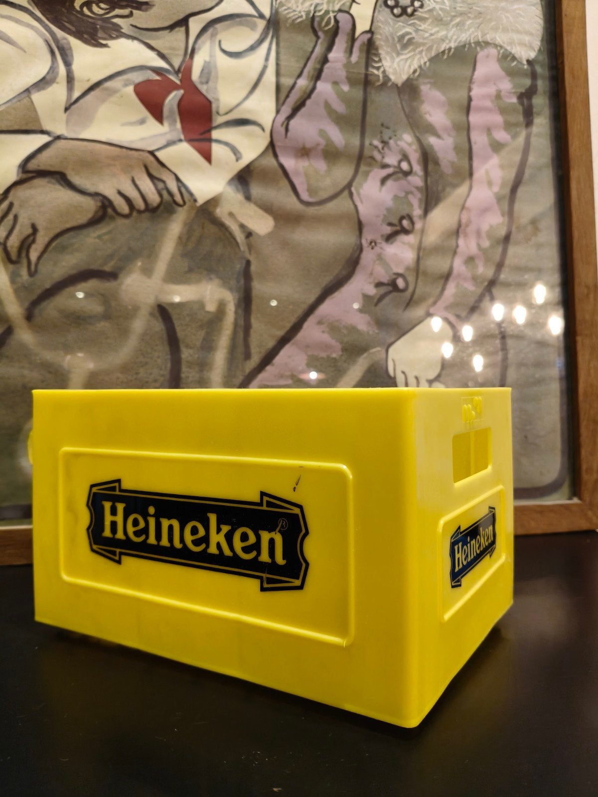 Heineken CD Kratje - Decoratie voor Mancave/Bar, Verzamelen, Ophalen of Verzenden, Overige typen, Heineken