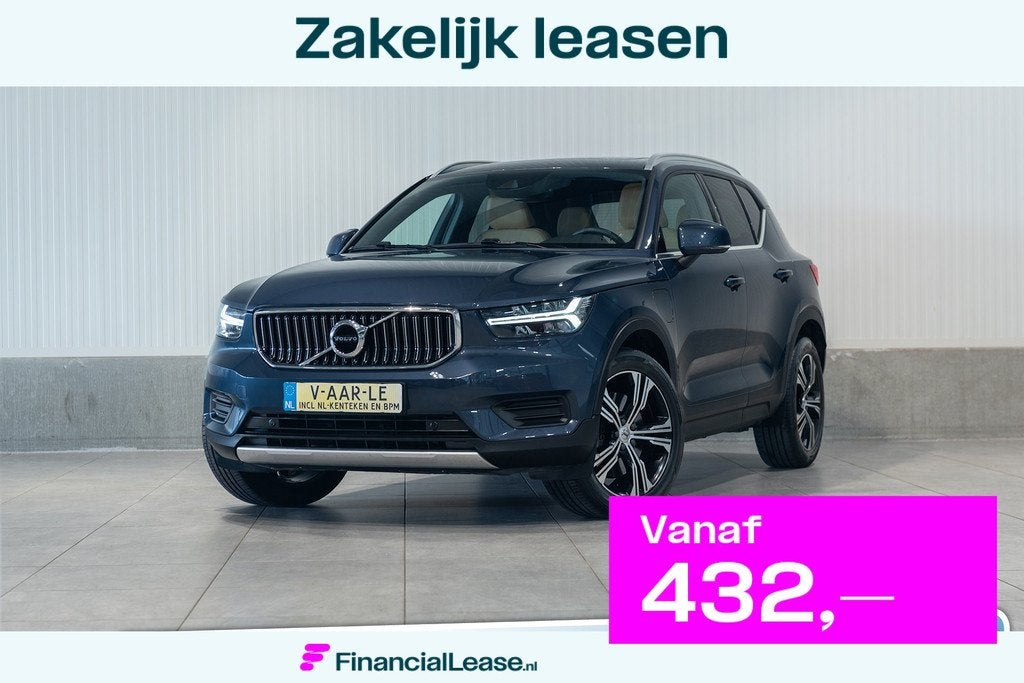 Volvo XC40 T4 Aut. Plug-in Hybrid Inscription Panoramadak Le, Blauw, Leder, Hybride Elektrisch/Benzine, 3 cilinders