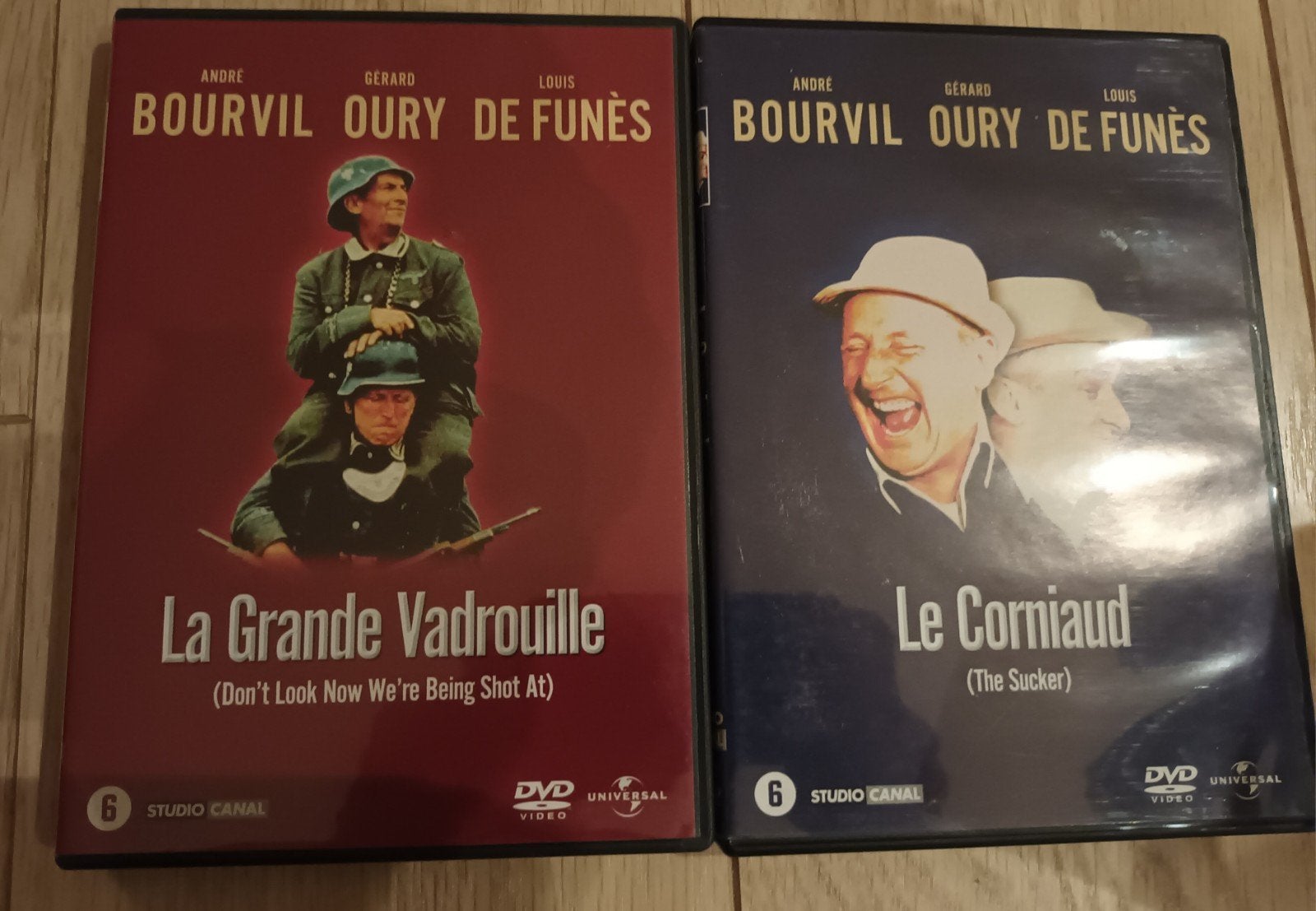 dvd Le Corniaud en La Grande Vadrouille, Alle leeftijden, Ophalen of Verzenden, Zo goed als nieuw