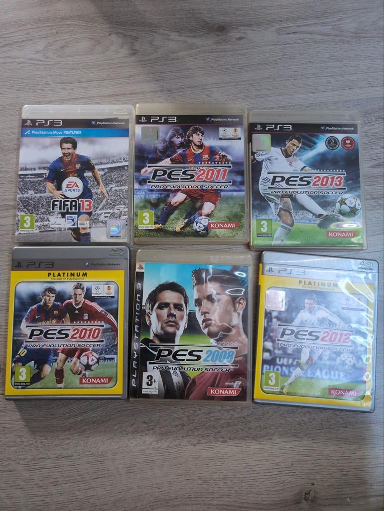 PS3 Voetbal Games Bundel: FIFA 13, PES 2008-2013, Spelcomputers en Games, Games | Sony PlayStation 3, Gebruikt, Ophalen of Verzenden